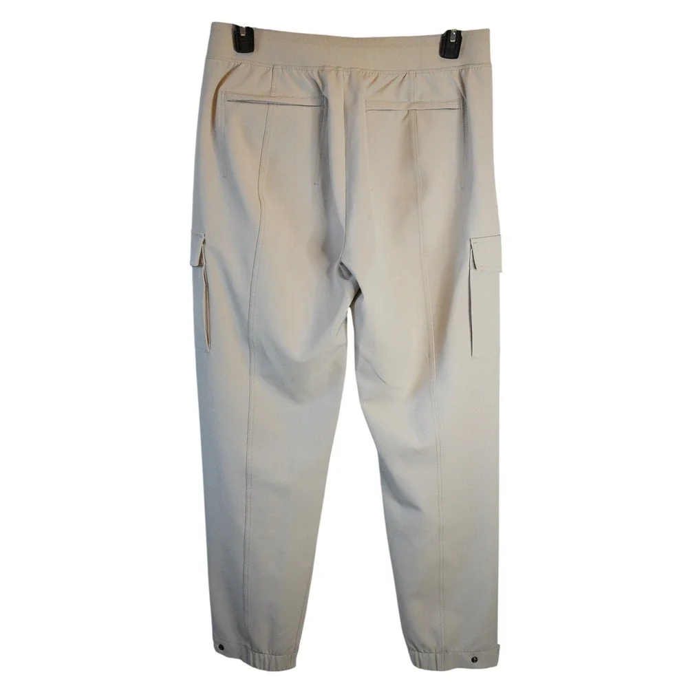 Athleta, Tall Endless High Rise Cargo Pants Zip Pockets Light Khaki Abalone 14T‎ - Picture 4 of 7